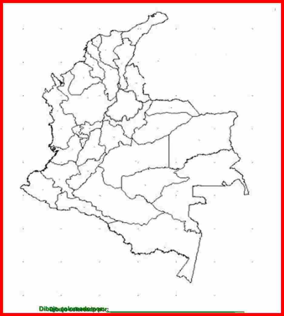 croquis de mapa de colombia